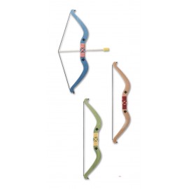 Assortiment de 3 arcs colorés motif templier avec flèche en bouchon liège
