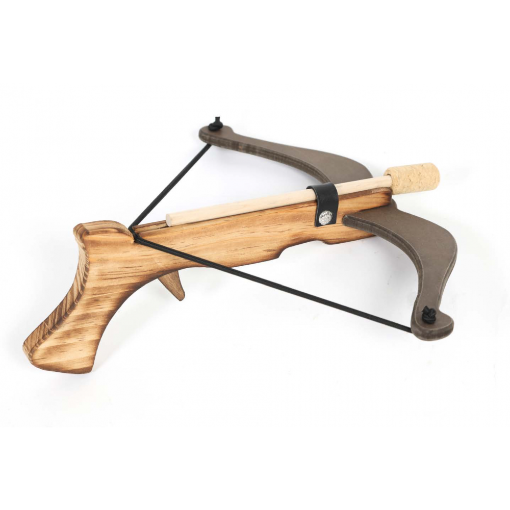 pistolet arbalète flammé en bois naturel pistolet arbalète flammé en bois naturel