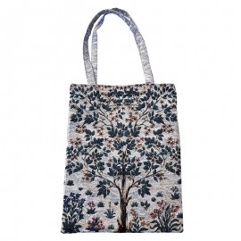 Sac textile à motifs d'arbre de vie en coton et polyester