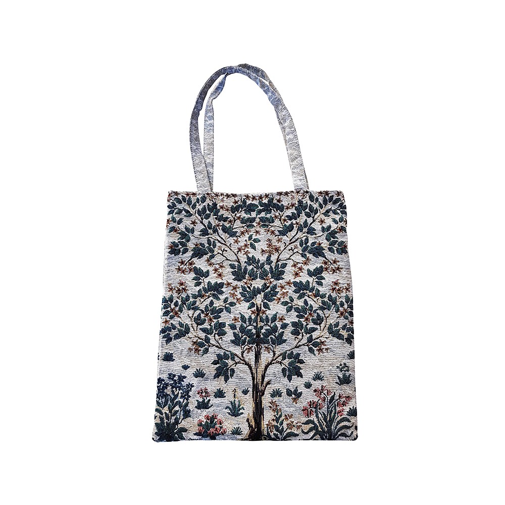 Sac textile à motifs d'arbre de vie en coton et polyester Sac textile à motifs d'arbre de vie en coton et polyester