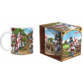 Mug chevalier templier avec son coffret