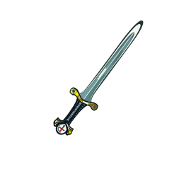 Épée templier en Mousse 54 cm vue de côté
