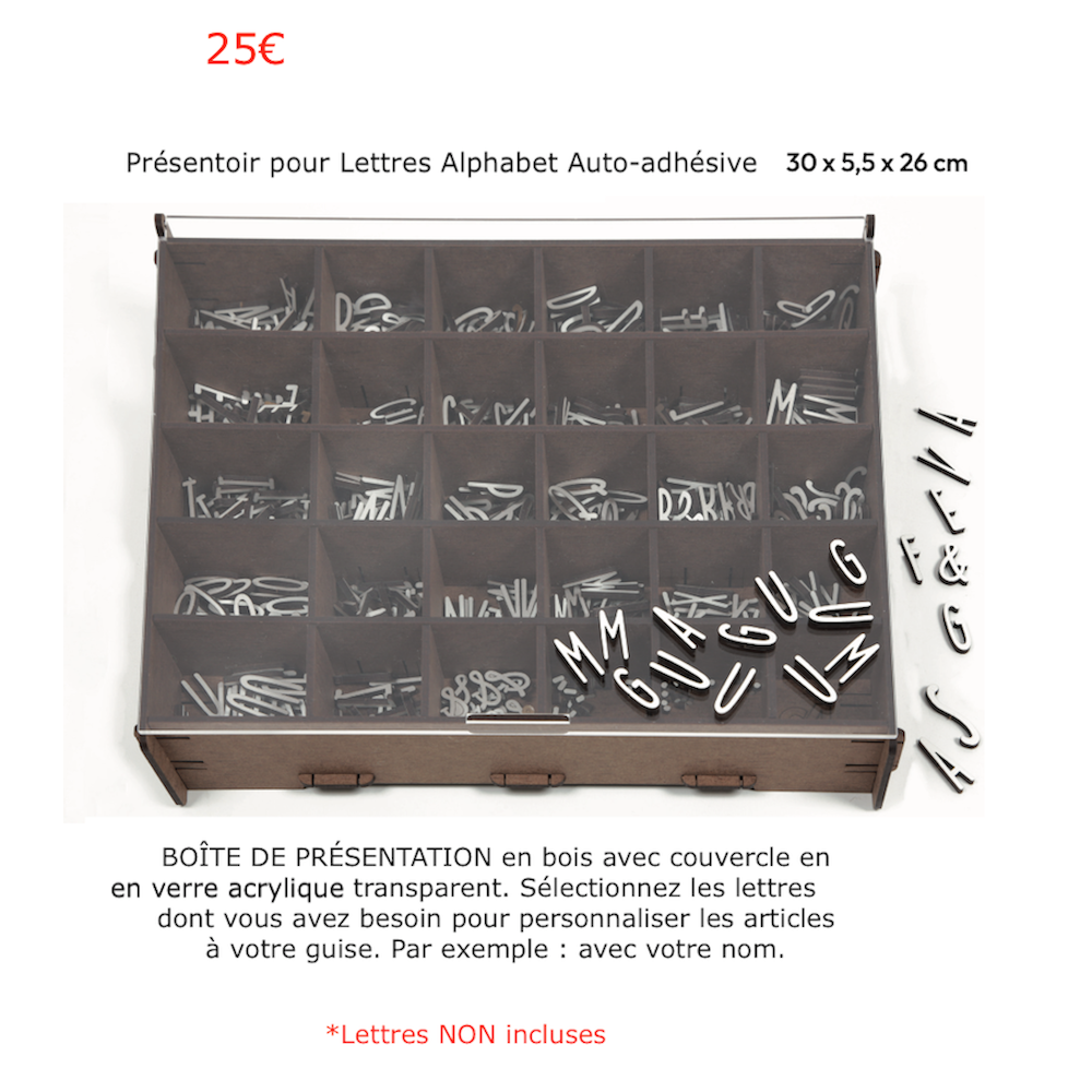 présentoir lettres n bois adhésives pour lettres alphabétiques présentoir lettres n bois adhésives pour lettres alphabétiques