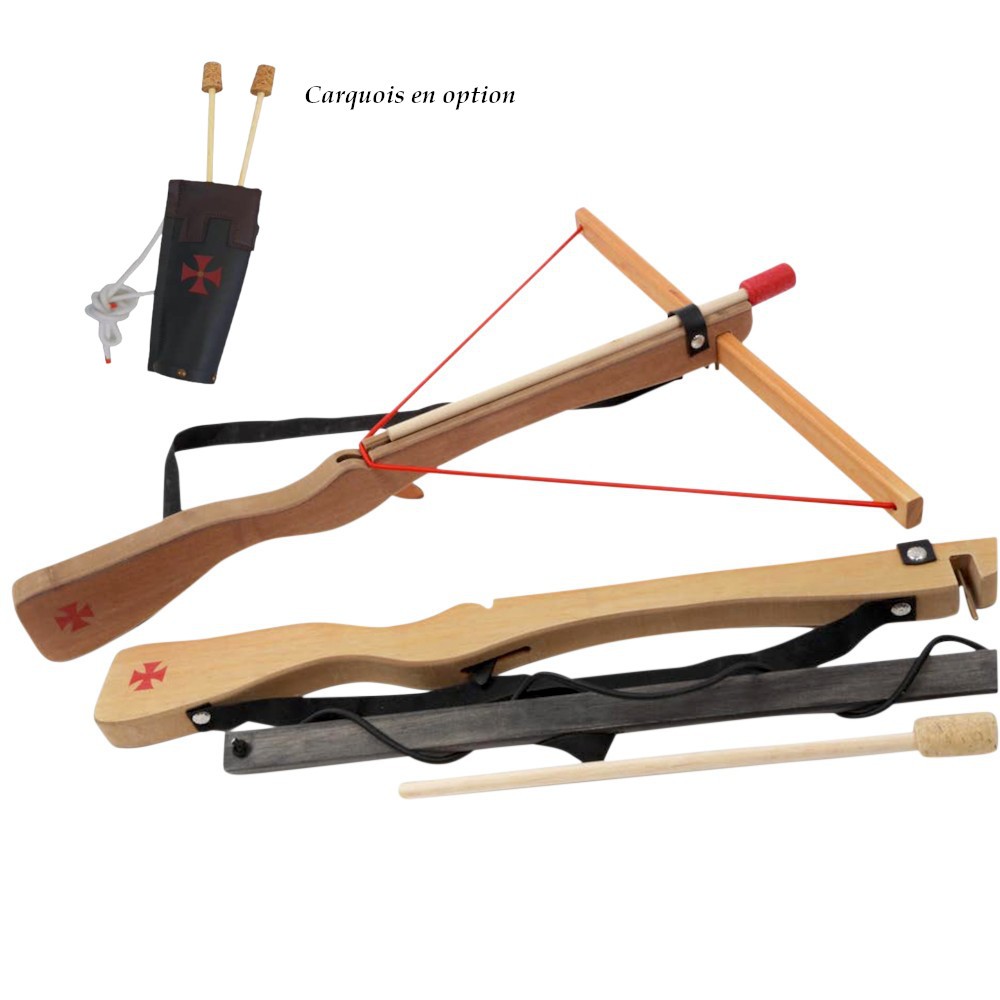 Fournisseur jouet en bois - Arbalète templier avec flèches
