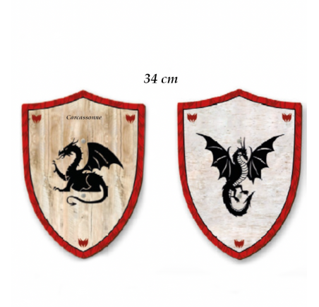 m) Bouclier Dragon 34 cm                                                                        (NOUVEAUTE)