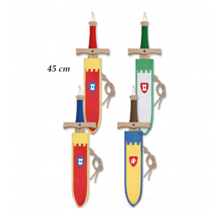 Epée en Bois 45 cm + Fourreau                             (NOUVEAUTE)