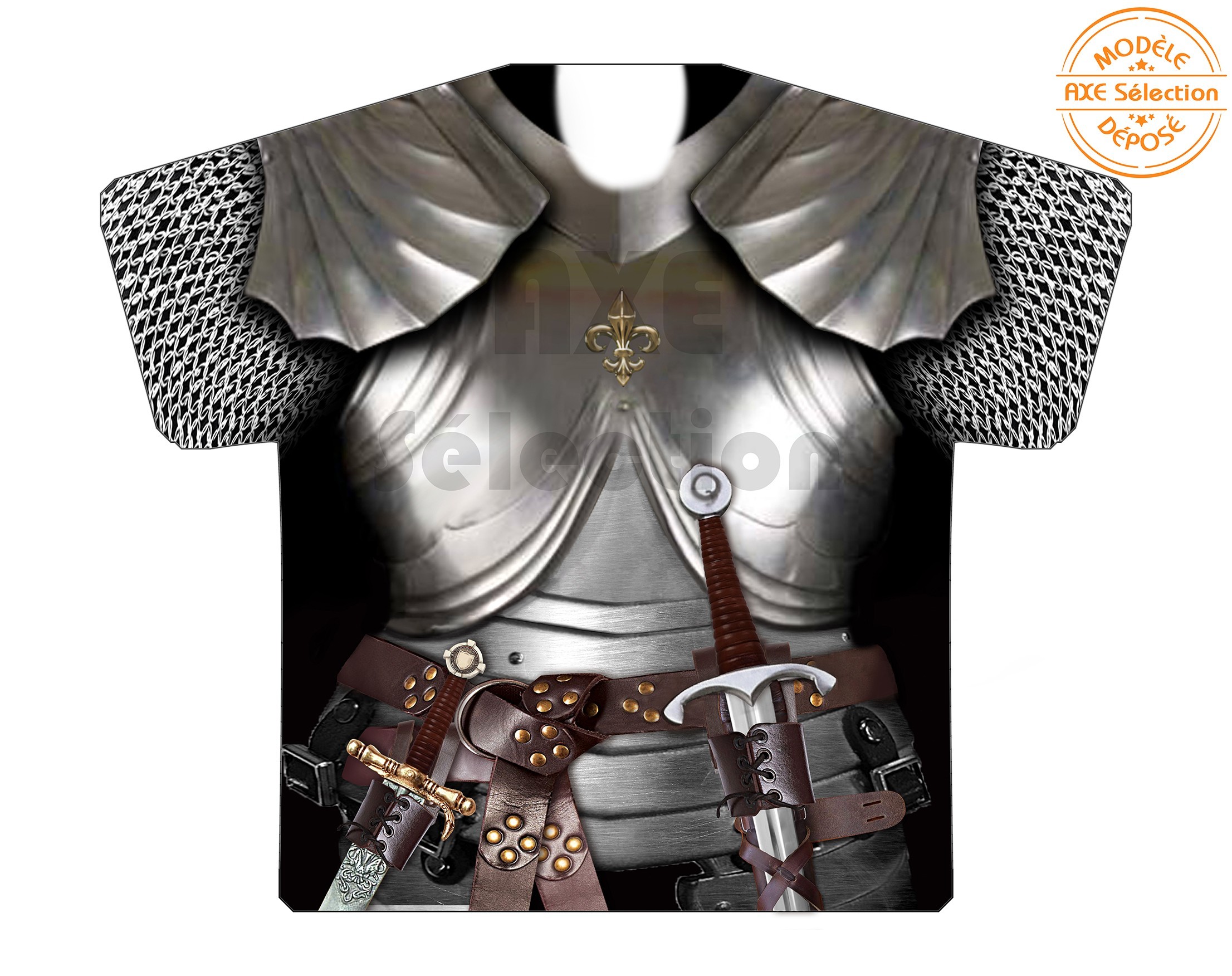 T-shirt "3D"  Armure de Chevalier (précommande)